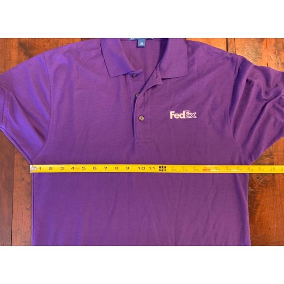 FedEx Purple Polo Delivery Employee Uniform Mens XS - Picture 5 of 7